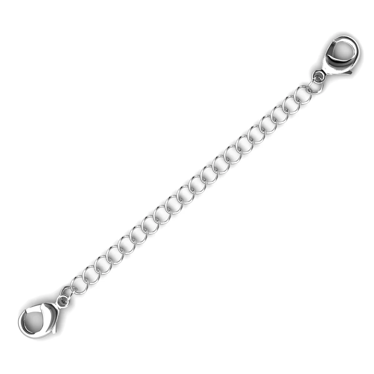 18k White Gold Plated Necklace Extenders - Image 11
