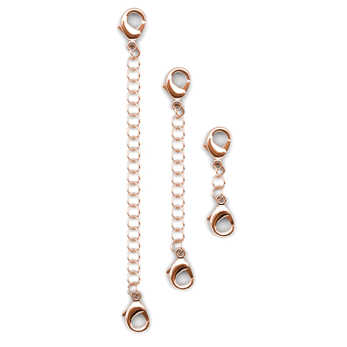 18k White Gold Plated Necklace Extenders - Image 27