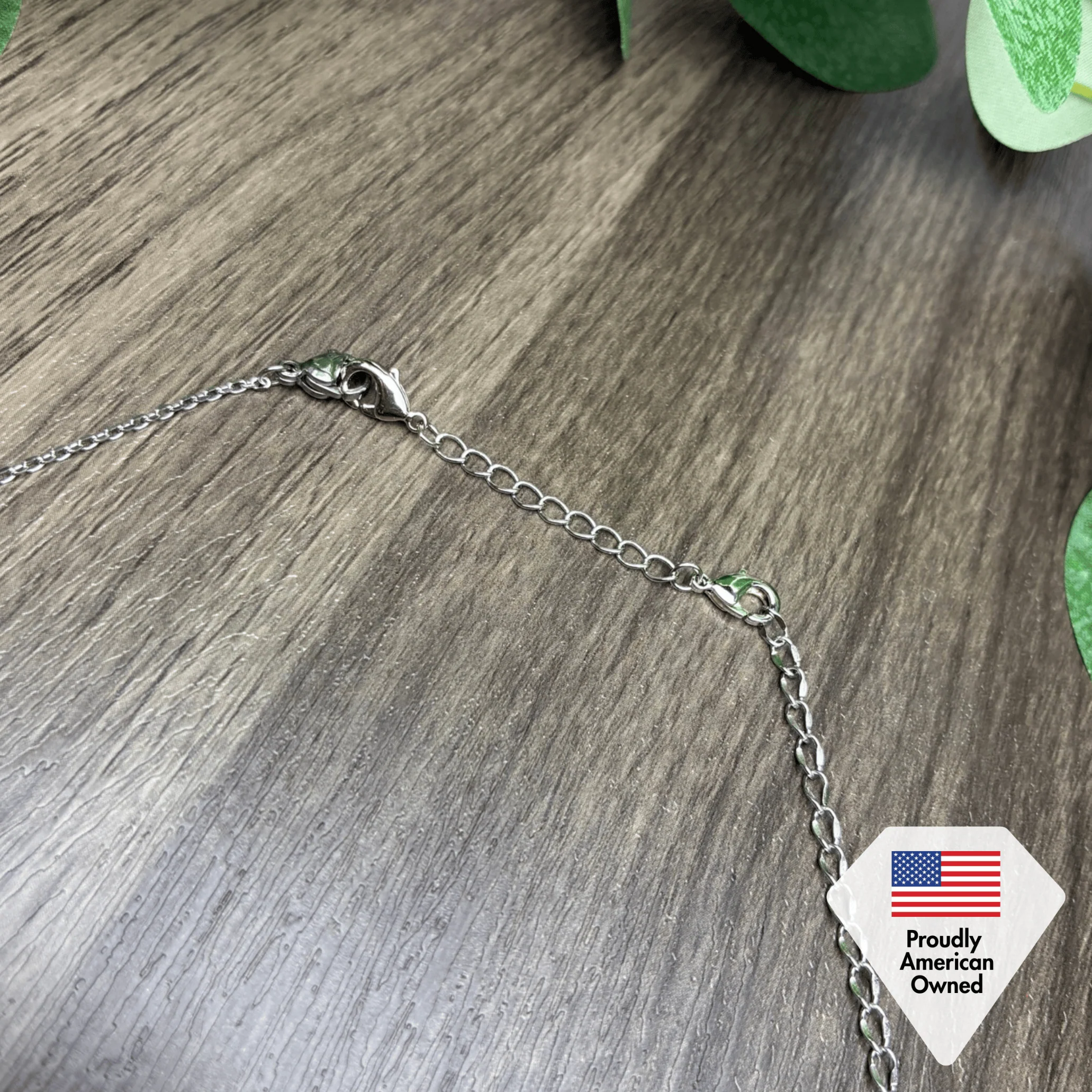 18k White Gold Plated Necklace Extenders - Image 6