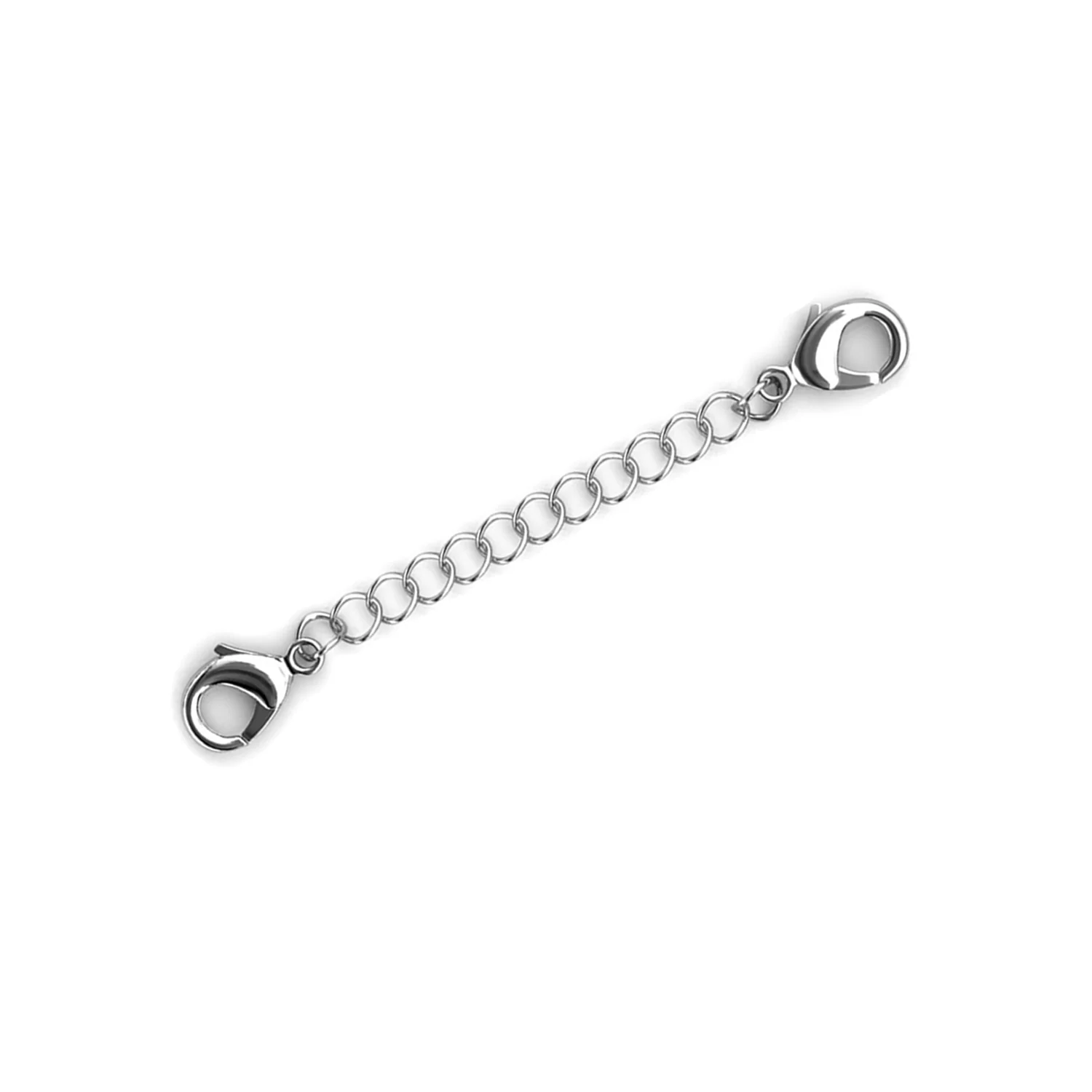 18k White Gold Plated Necklace Extenders - Image 9