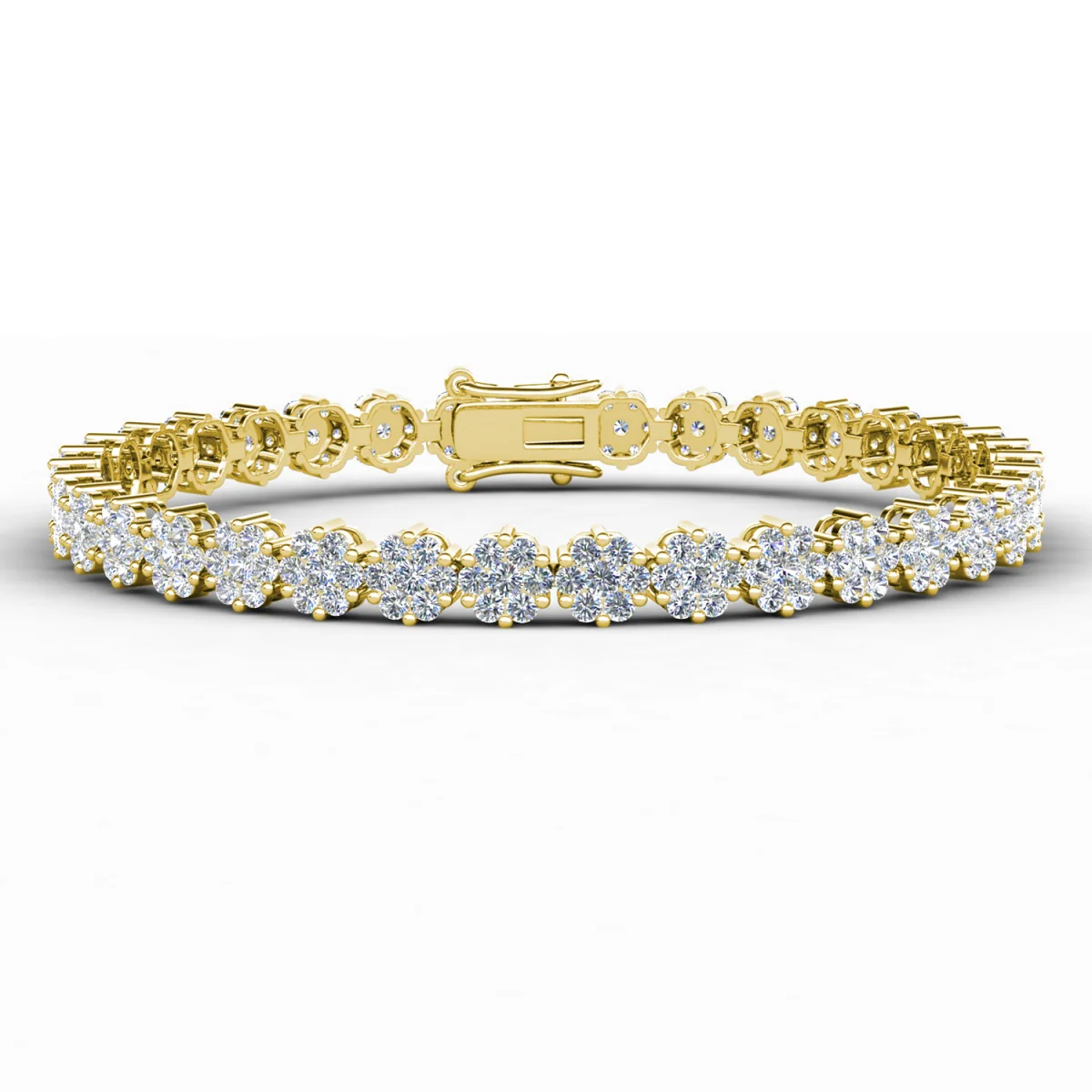 Ally 18k White Gold Plated Tennis Bracelet with Simulated Diamond Crystals - Image 10
