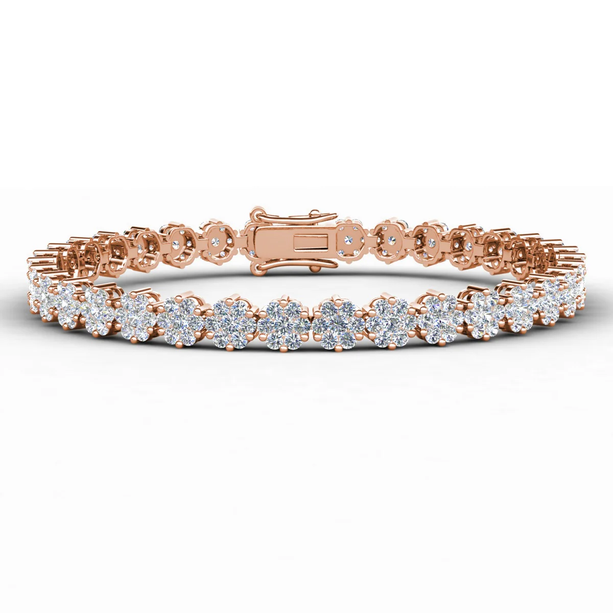 Ally 18k White Gold Plated Tennis Bracelet with Simulated Diamond Crystals - Image 14
