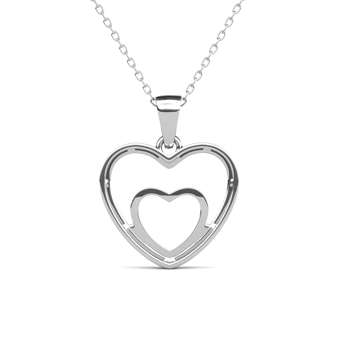 Amorette 18k White Gold Plated Necklace with Swarovski Crystals & Heartfelt Message for Daughter - Image 10