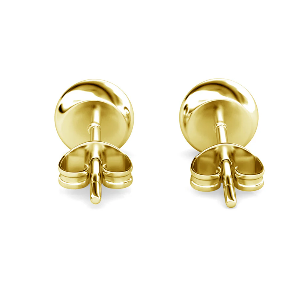Blaire 18k White Gold Plated Stud Earrings with Round Cut Swarovski Crystals - Image 14