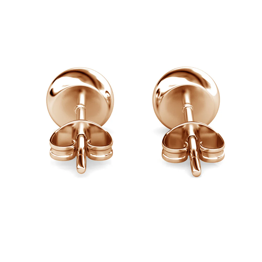 Blaire 18k White Gold Plated Stud Earrings with Round Cut Swarovski Crystals - Image 19