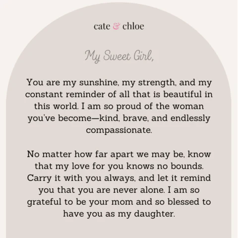 Bristol 18k White Gold Plated Heart Necklace with Swarovski Crystals & Heartfelt Message for Daughter - Image 2