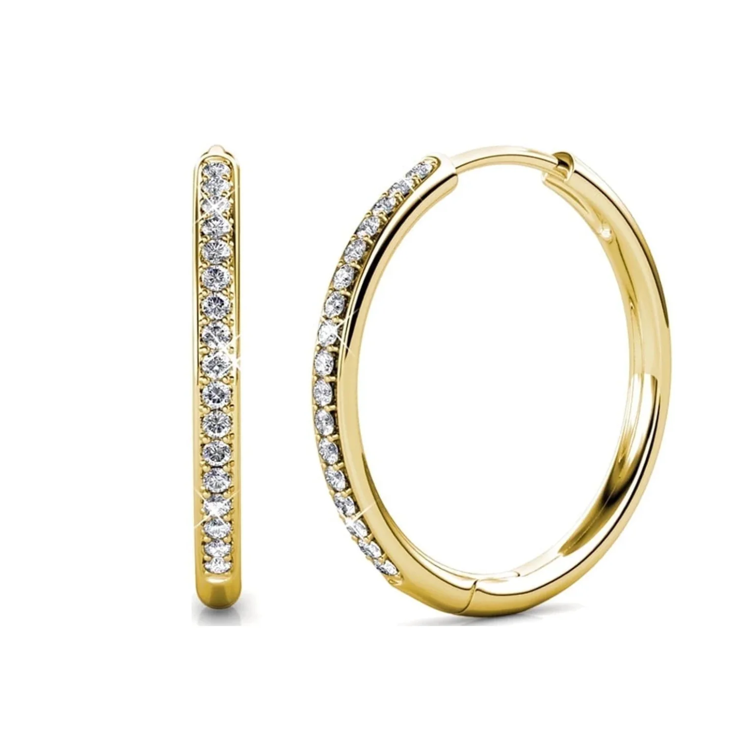 Bianca 25mm Hoop Earrings & Amora Heart Necklace (Set of 2) - Image 17