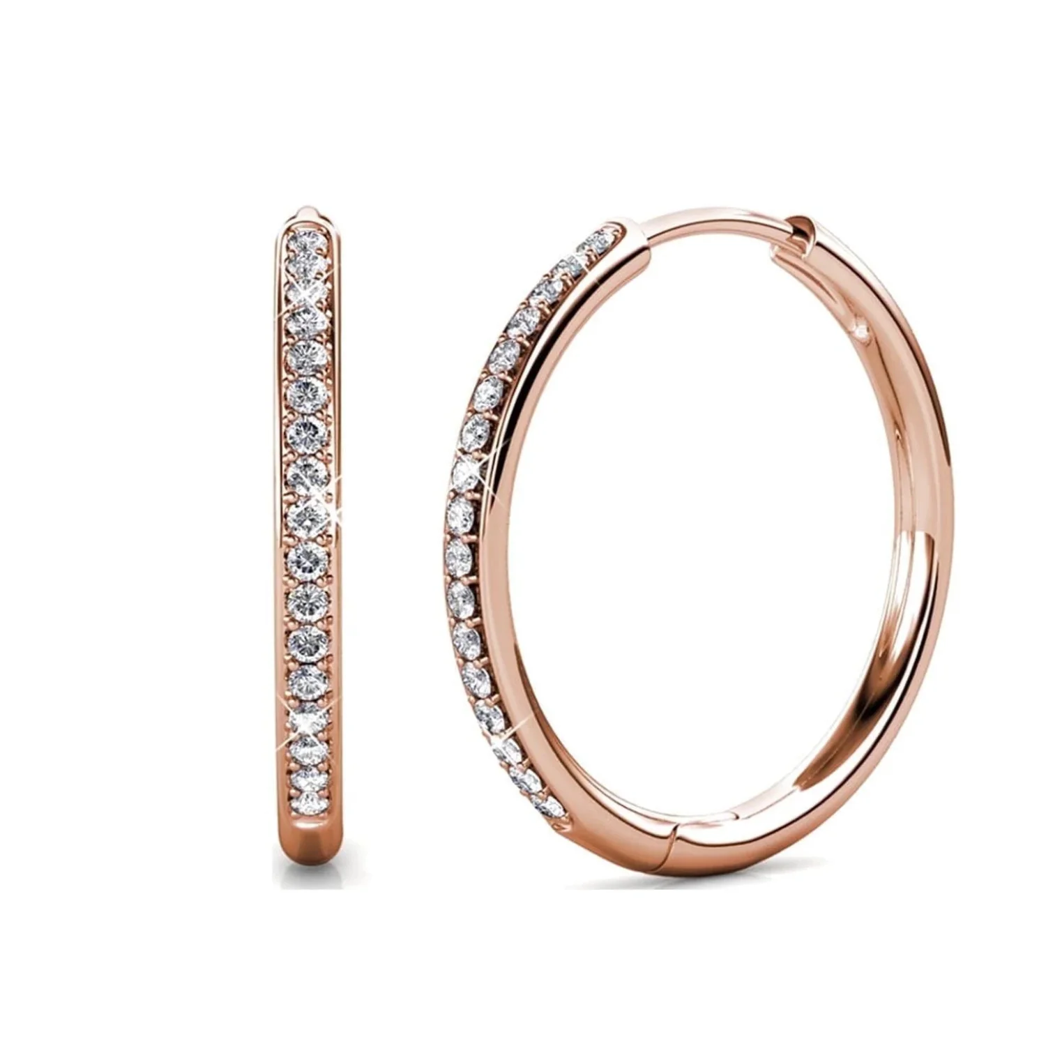 Bianca 25mm Hoop Earrings & Amora Heart Necklace (Set of 2) - Image 18