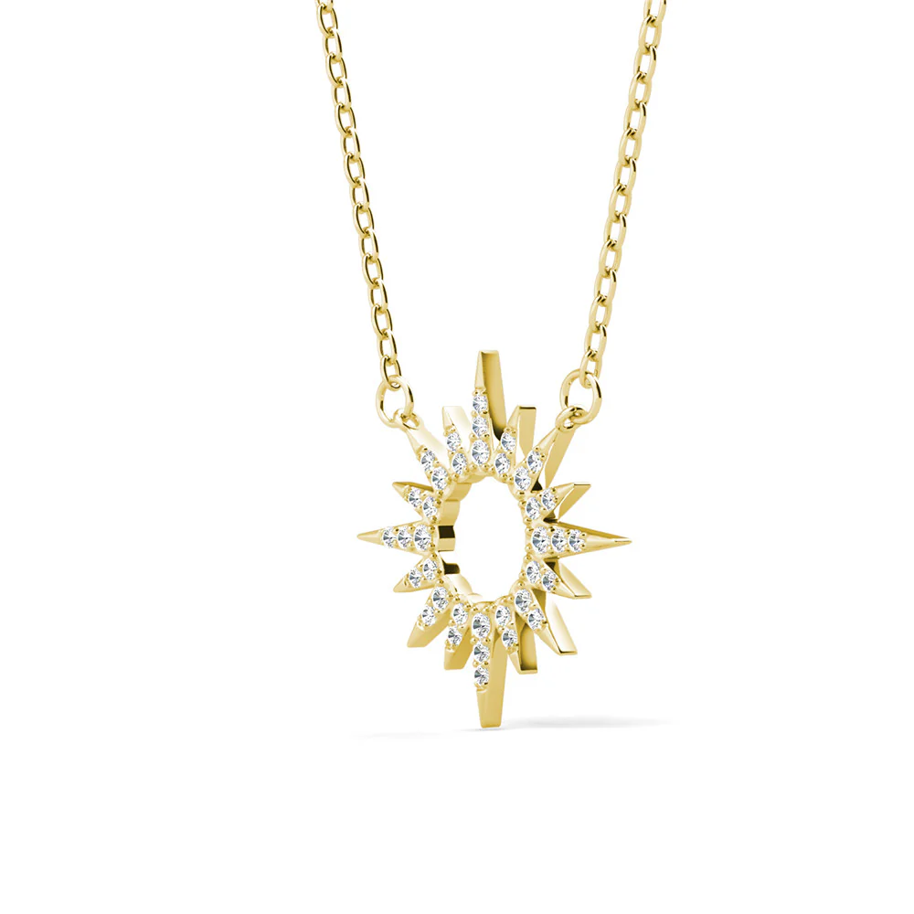 Evie 18k White Gold Plated Necklace with Swarovski Crystals - Image 11