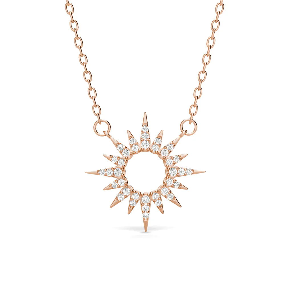 Evie 18k White Gold Plated Necklace with Swarovski Crystals - Image 13