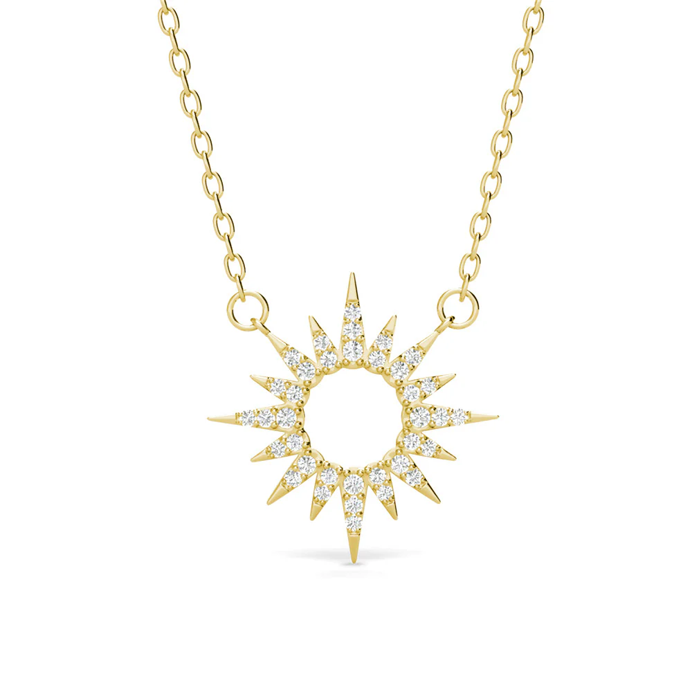 Evie 18k White Gold Plated Necklace with Swarovski Crystals - Image 9