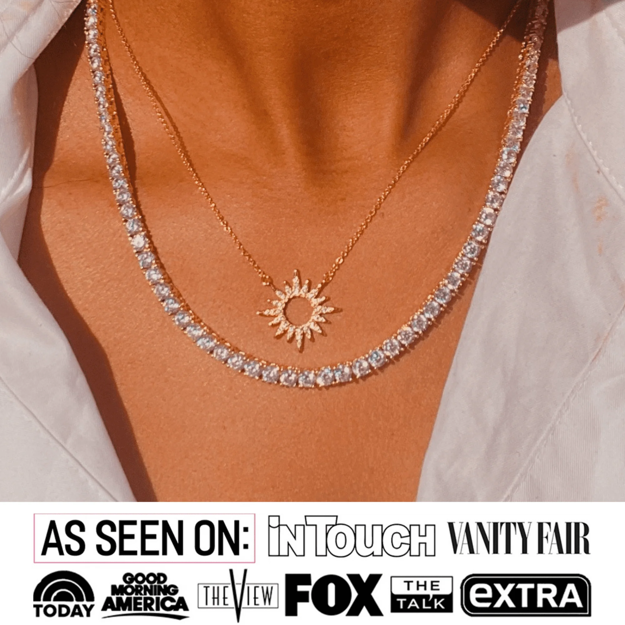 Evie 18k White Gold Plated Sun Necklace with Swarovski Crystals & Heartfelt Message for Daughter - Image 3