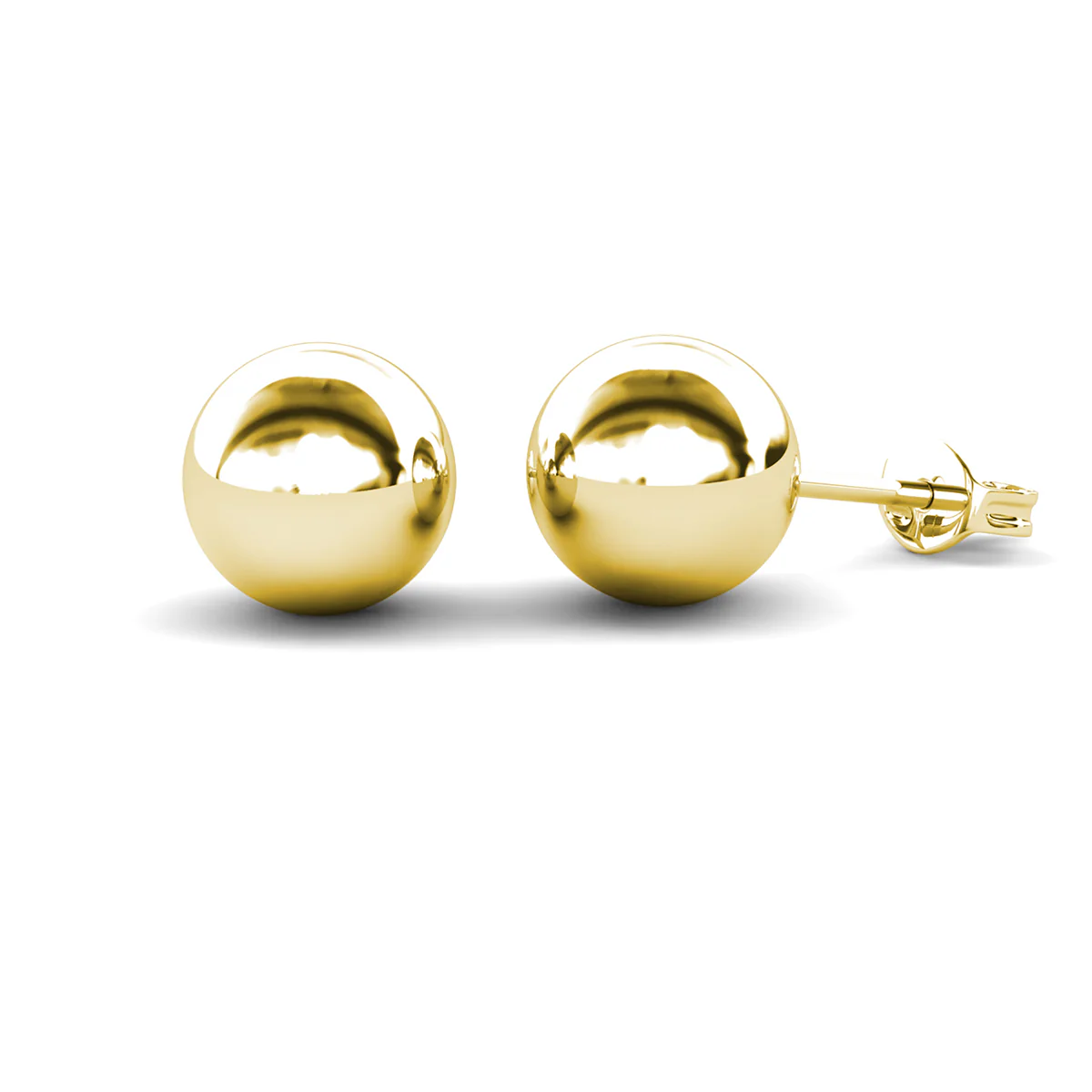 Harper 18k White Gold Plated Ball Stud Earrings - Image 13