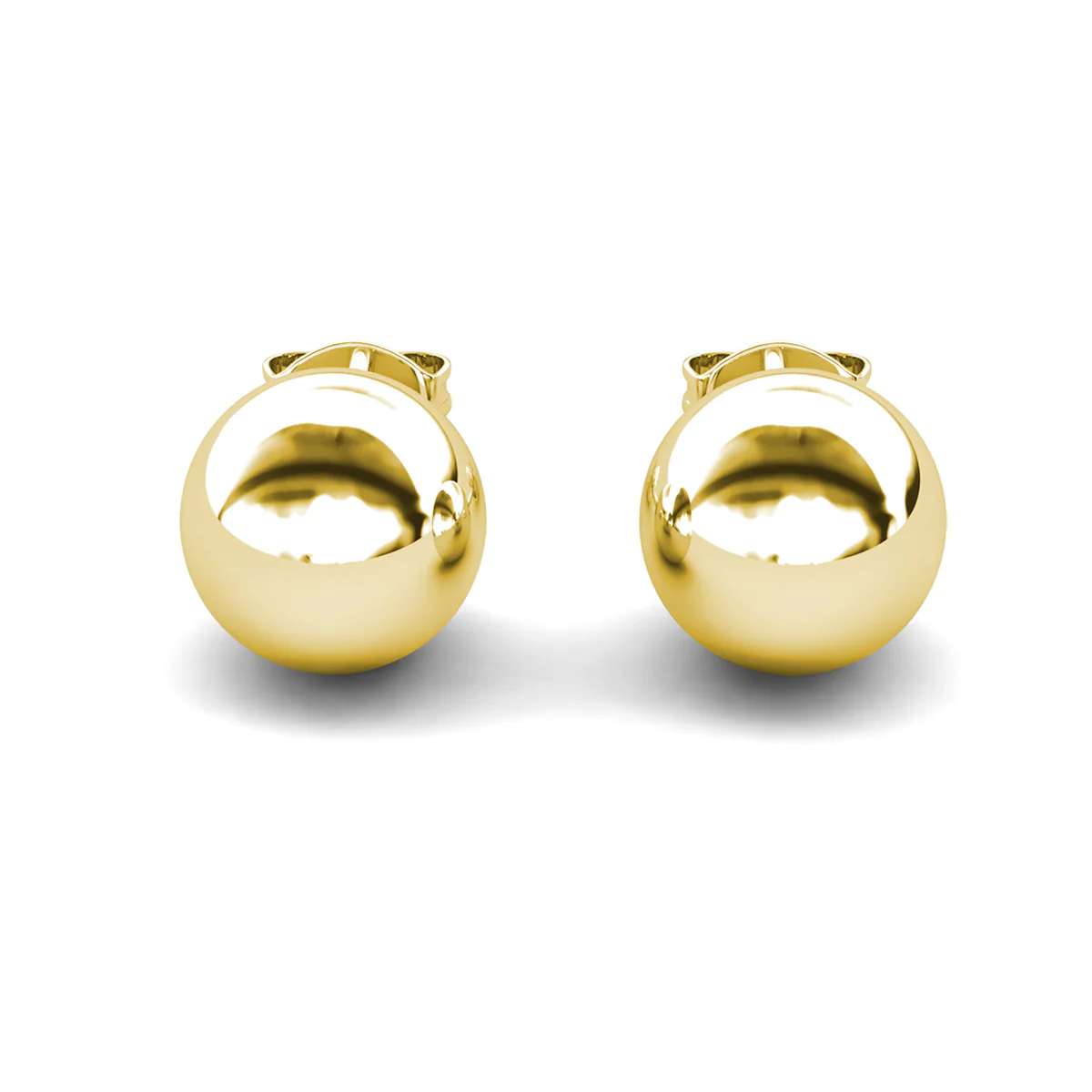 Harper 18k White Gold Plated Ball Stud Earrings - Image 14