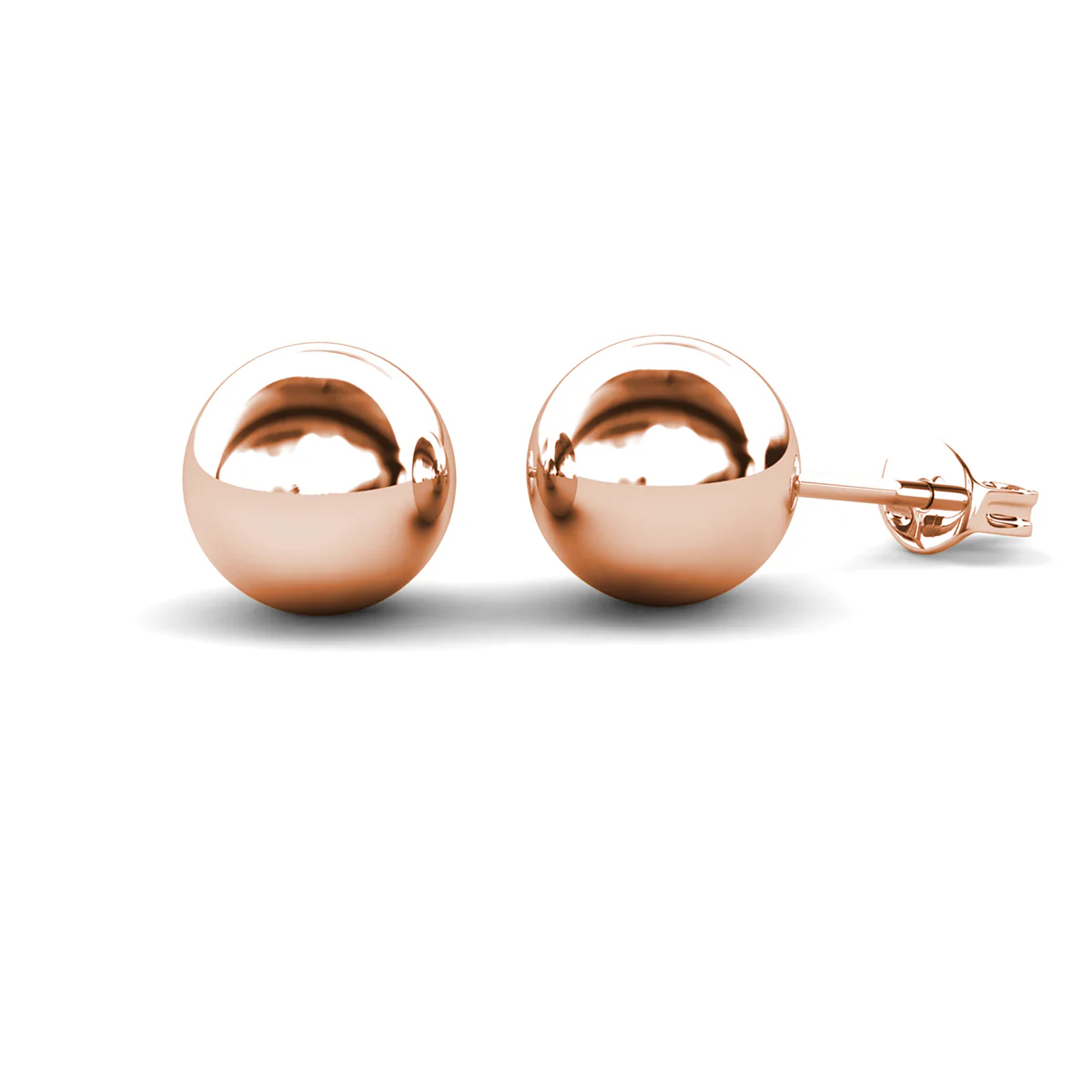 Harper 18k White Gold Plated Ball Stud Earrings - Image 18