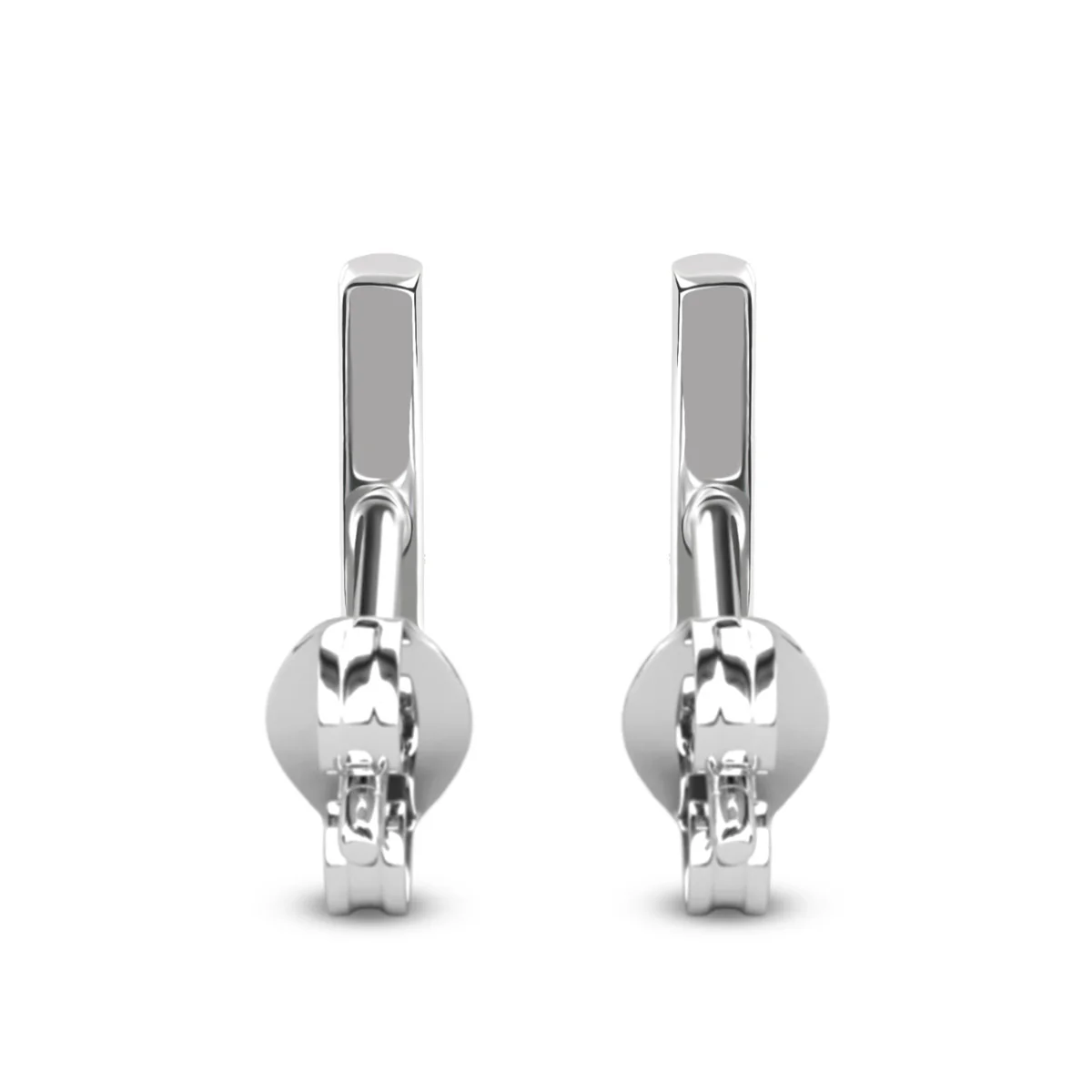 Hayden 18k White Gold Plated Linear Stud Earrings with Swarovski Crystals - Image 9