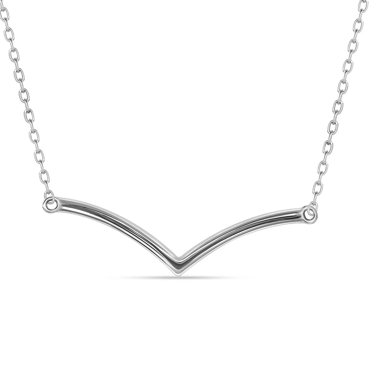 Hope 18k White Gold Plated V Linear Necklace with Swarovski Crystals & Heartfelt Message for Daughter - Image 10