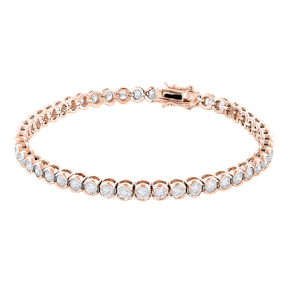 Joelle 18k White Gold Plated Tennis Bracelet with Simulated Diamond Crystals - Image 10