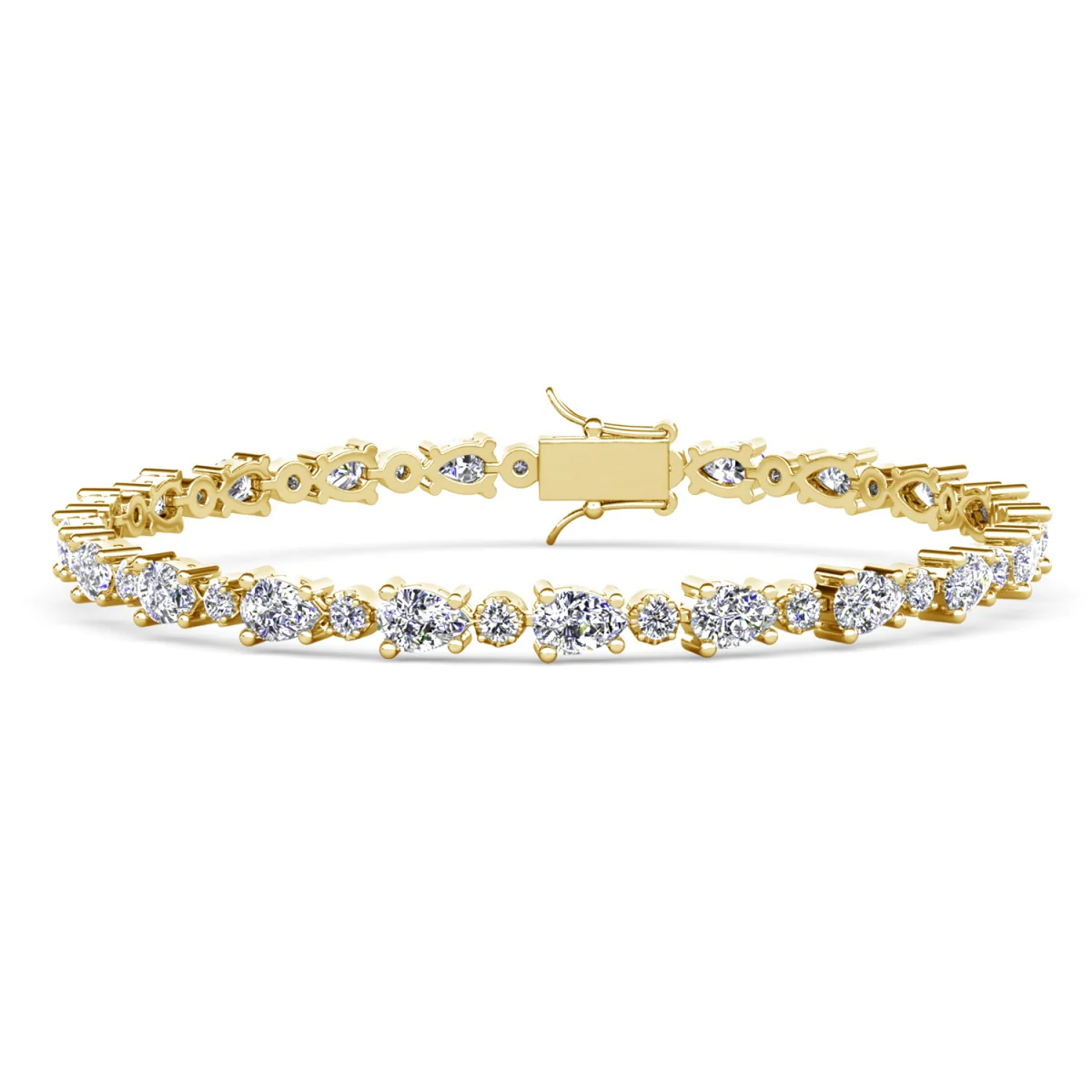 Katelynn 18k White Gold Plated Tennis Bracelet with Simulated Diamond Crystals - Image 9