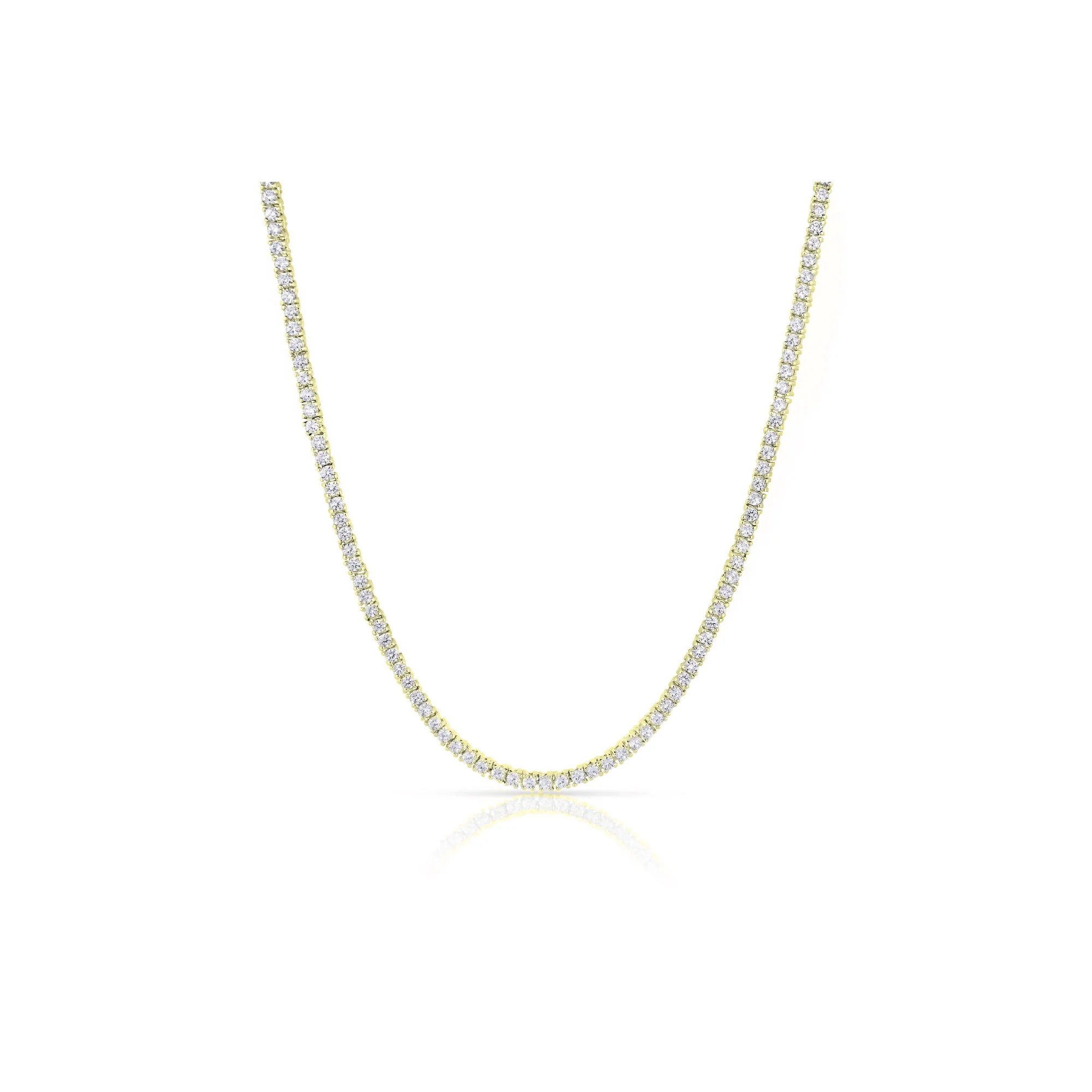 Kaylee 18k White Gold Plated Necklace with Simulated Diamond Crystals - Image 7