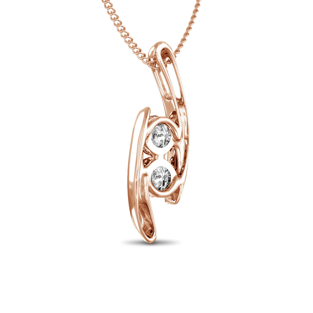 McKenna 18k White Gold Plated Pendant Necklace with Swarovski Crystals  — Final Sale - Image 13