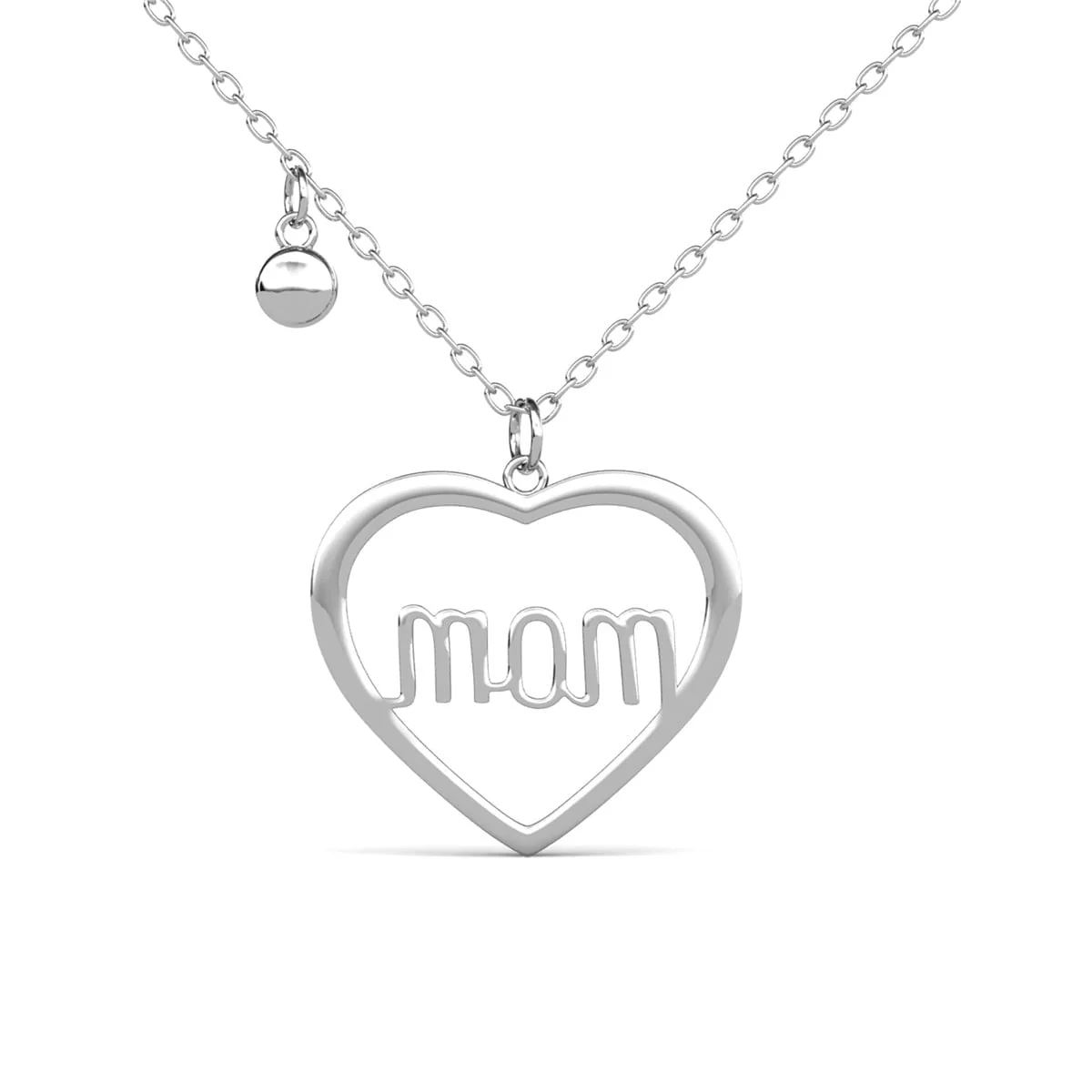 Melody 18k White Gold Plated Necklace with Swarovski Crystals & Heartfelt Message for Mom - Image 10
