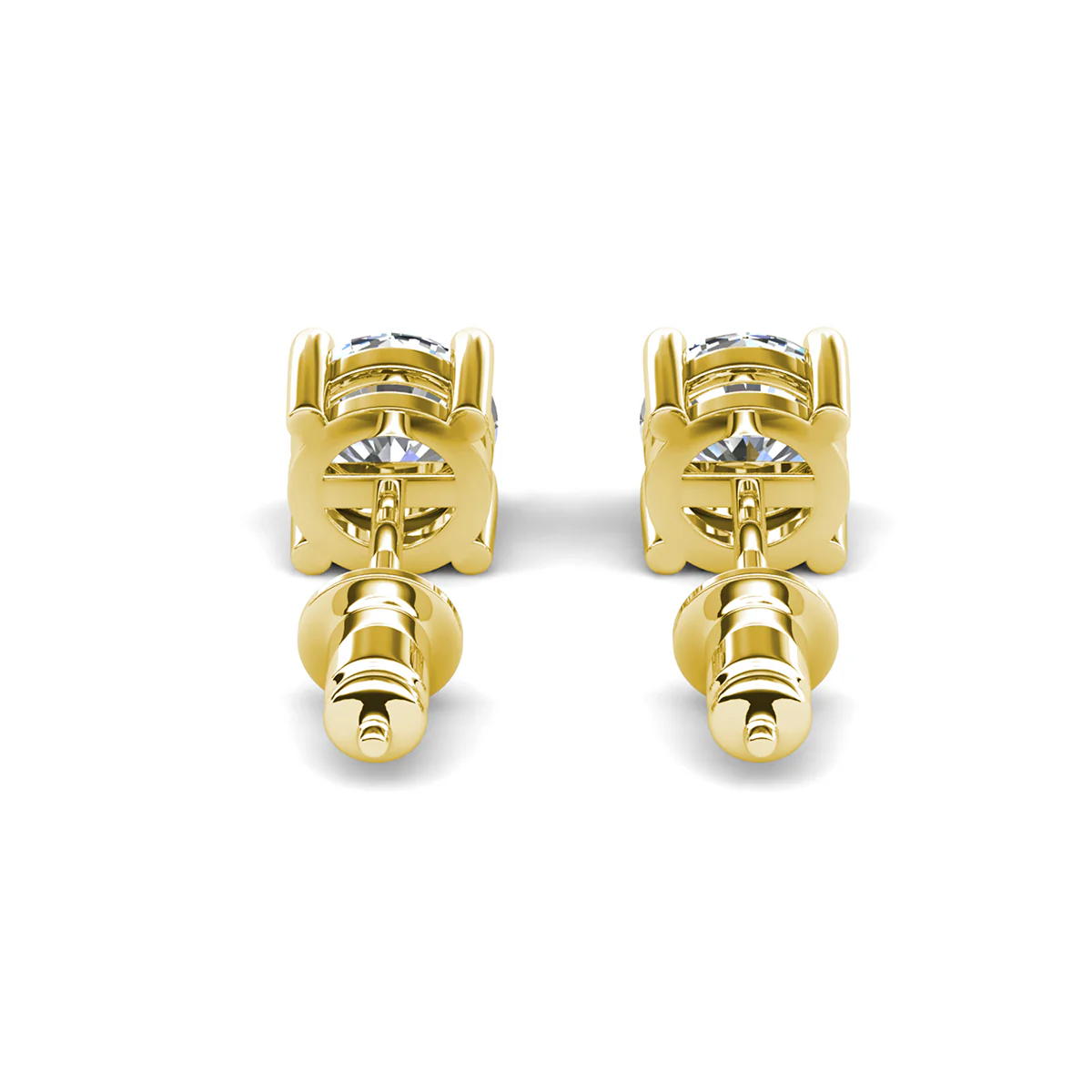 Mia 18k White Gold Plated Sterling Silver Stud Earrings with Simulated Diamond Crystals - Image 16