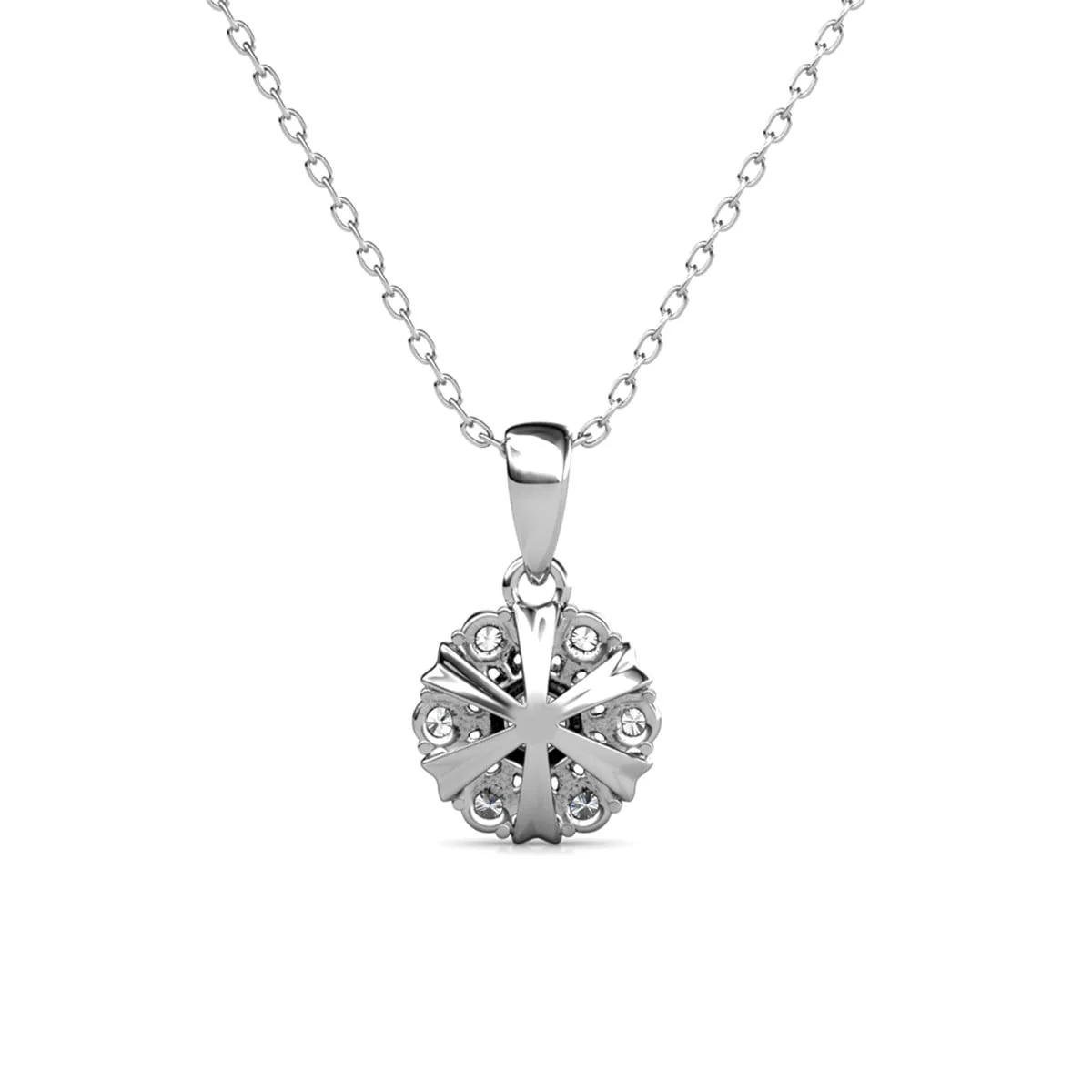 Millie 18k White Gold Plated Necklace with Swarovski Crystals - Image 8