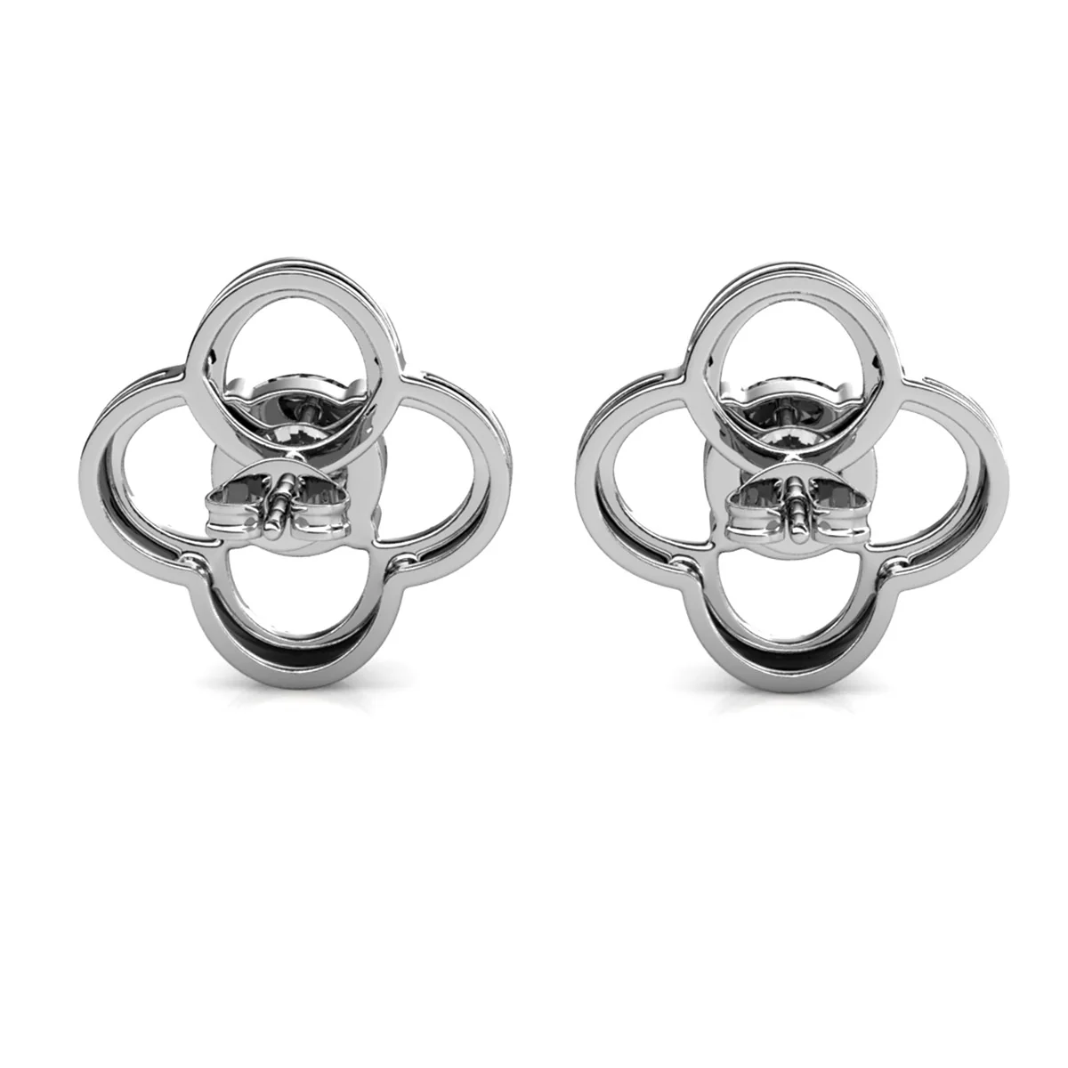 Moissanite by Cate & Chloe Charlotte 18k Gold Plated 925 Sterling Silver Stud Earrings 1.28tcw - Image 10