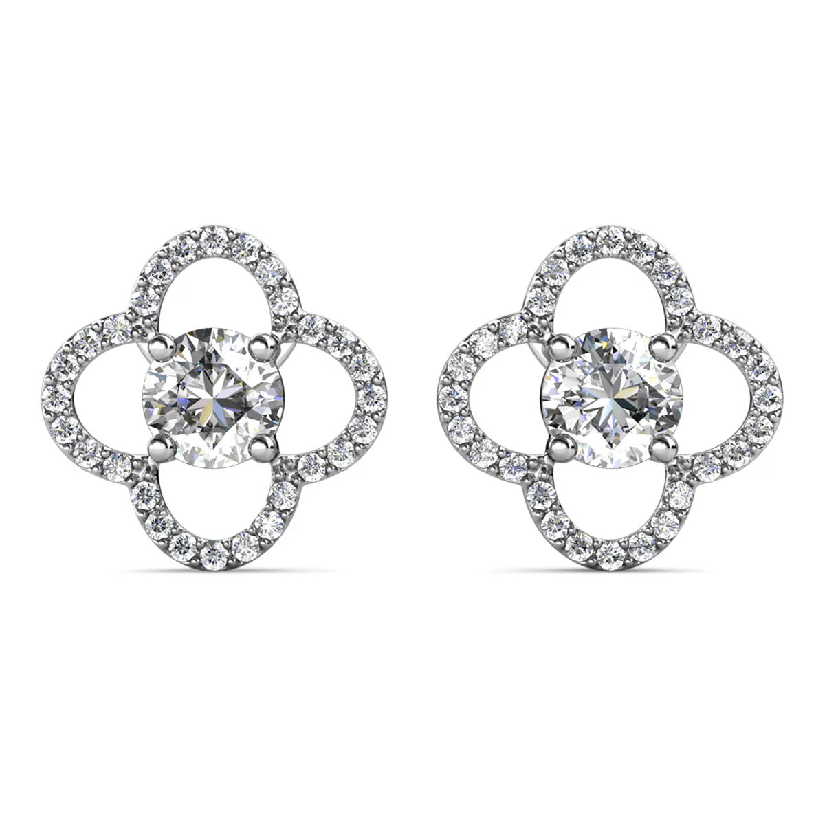 Moissanite by Cate & Chloe Charlotte 18k Gold Plated 925 Sterling Silver Stud Earrings 1.28tcw - Image 9