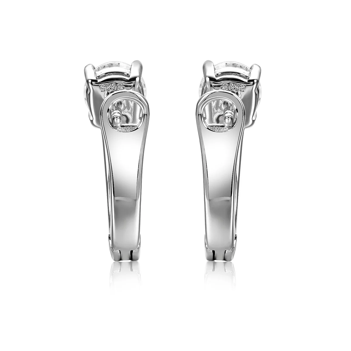 Moissanite by Cate & Chloe Genesis 18k Gold Plated 925 Sterling Silver Stud Earrings 1.12tcw - Image 10