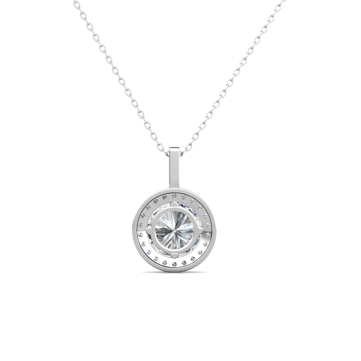 Moissanite by Cate & Chloe Jordan 18k Gold Plated 925 Sterling Silver Necklace 0.95tcw - Image 10