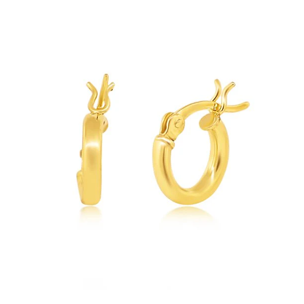 Monica 18k White Gold Plated 10mm/40mm/50mm Hoop Earrings - Image 12