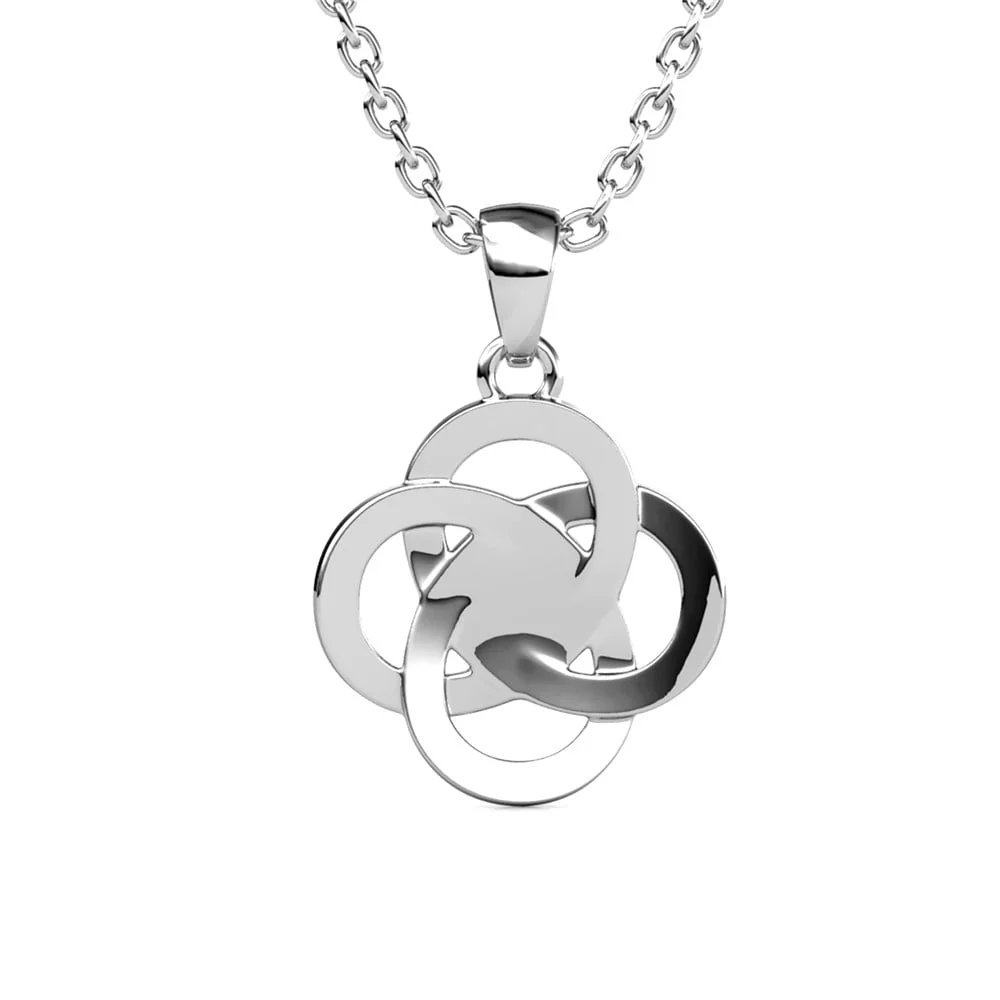 Nyssa 18k White Gold Plated Necklace with Swarovski Crystals - Image 8