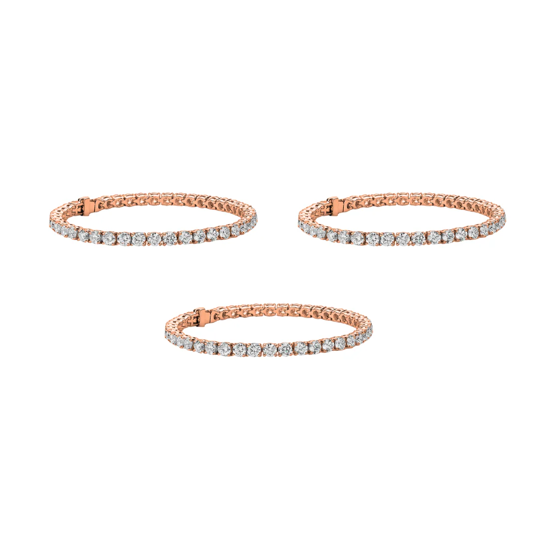 Olivia 18k White Gold Plated Tennis Bracelet with Simulated Diamond Crystals - Image 21