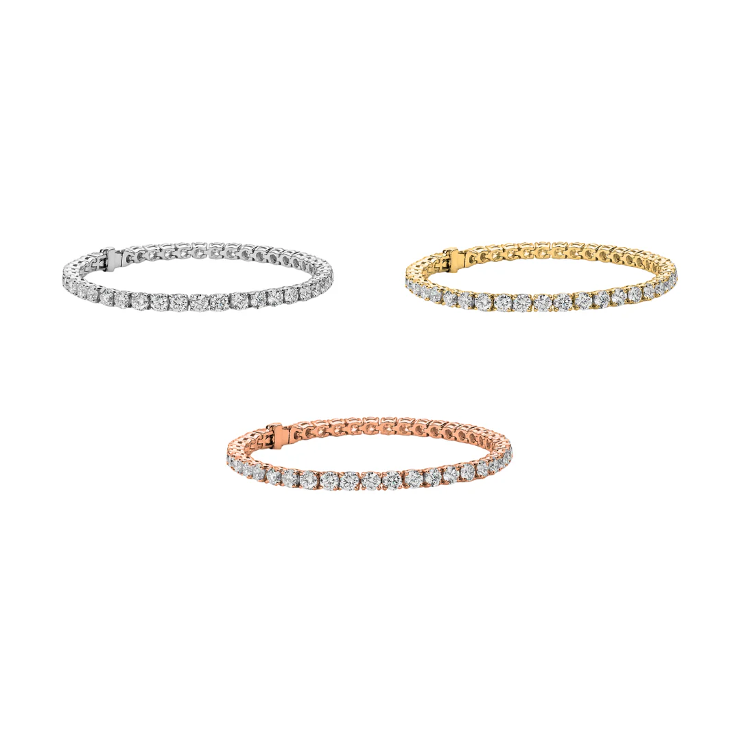 Olivia 18k White Gold Plated Tennis Bracelet with Simulated Diamond Crystals - Image 22