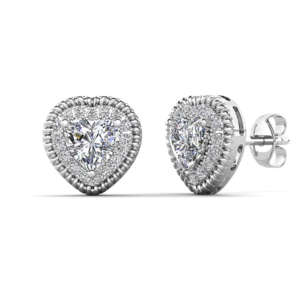 Coraline, Ainsley, Cathy 18k White Gold Plated Stud Earrings for Women (3 Pair Set) - Image 9