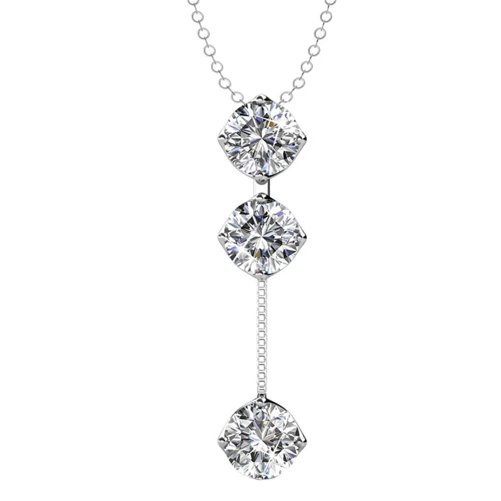 Delilah, Willow, Sloane 18k White Gold Plated Necklace for Women (Set of 3) - Image 10
