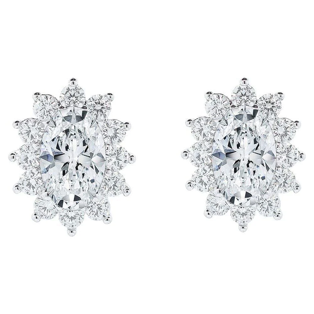 Eloise, Stella, Sage 18k White Gold Plated Stud Earrings for Women  (3 Pair Set) - Image 10