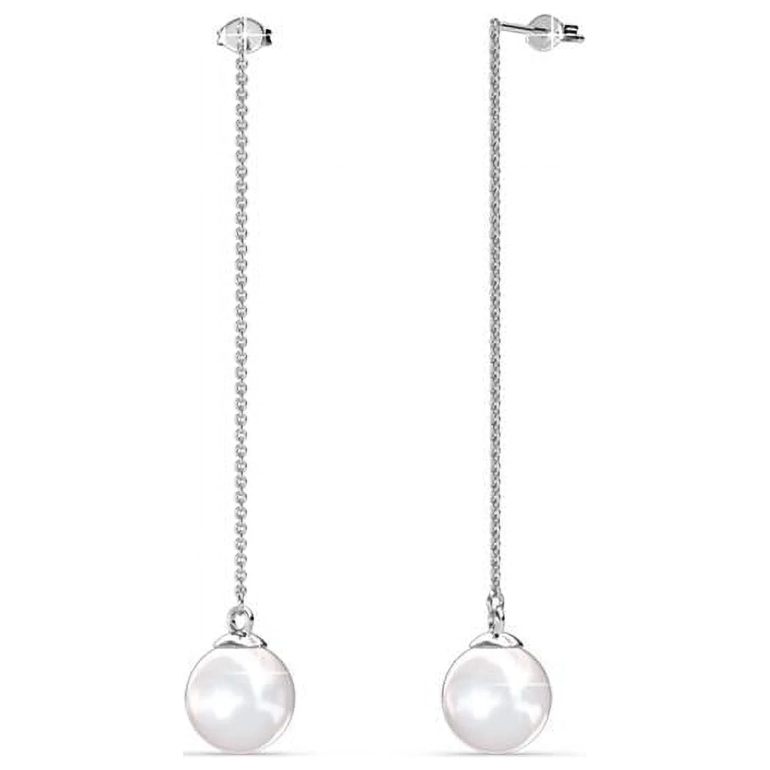 Nyla, Daphne, Aspen 18k White Gold Plated Earrings for Women (3 Pair Set) - Image 10