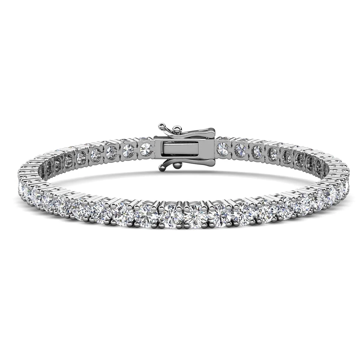 Olivia, Joelle, Kaylee White Gold Plated Tennis Bracelet for Women (Set of 3) - Image 10