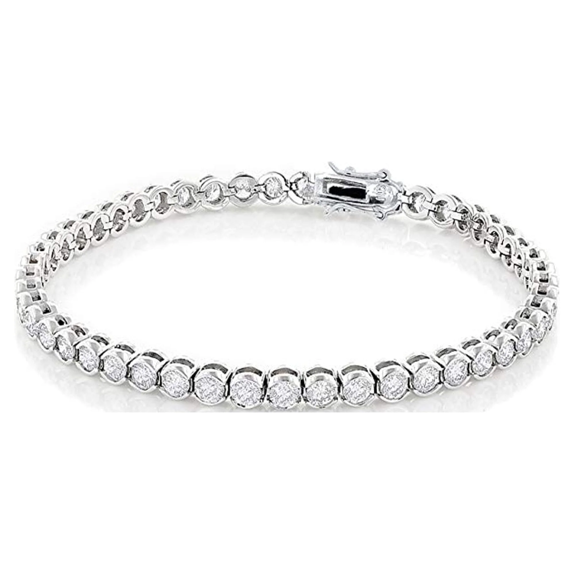 Olivia, Joelle, Kaylee White Gold Plated Tennis Bracelet for Women (Set of 3) - Image 11