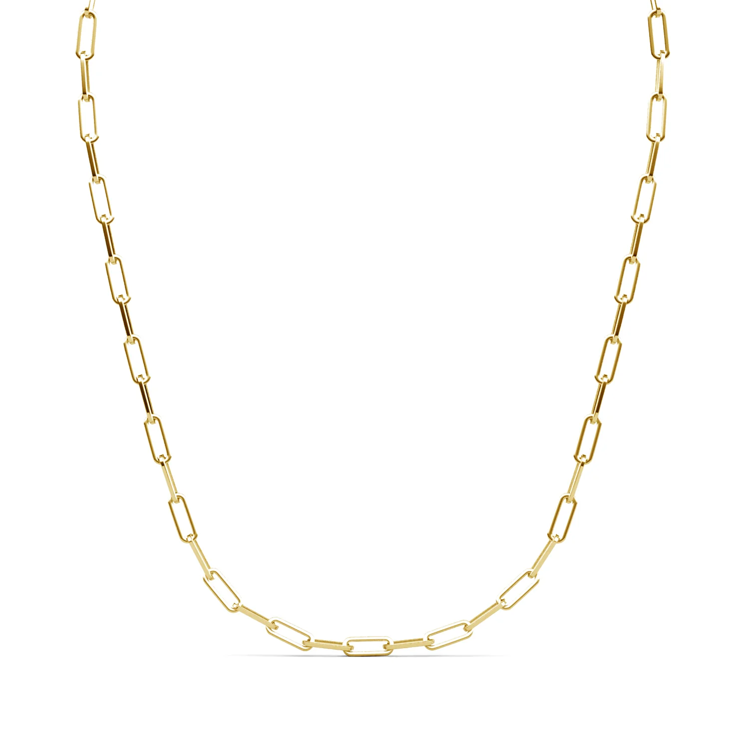 Tammy 18k White Gold Plated Paperclip Chain Necklace - Image 13